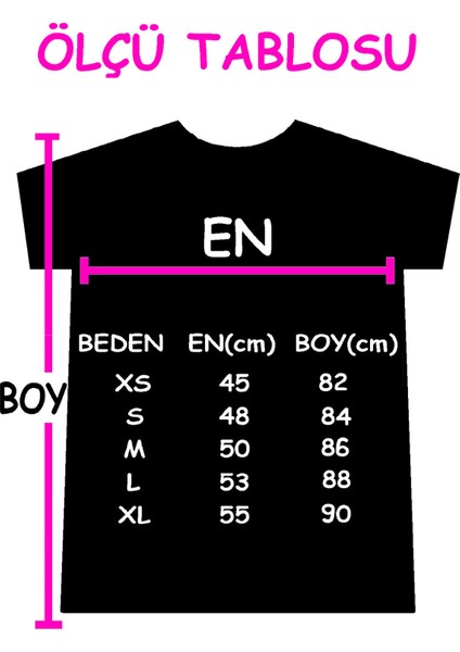 Siyah Dövme Kurukafa Kısa Kollu Penye T-Shirt Elbise