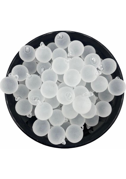 16MM Mat Buzlu Akrilik Kulplu Boncuk,top Boncuk (100GR,~40 Adet Boncuk ) fiyatları