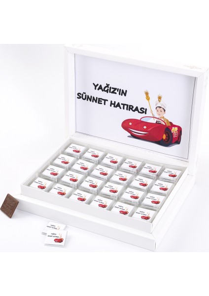 İsme Özel Sargılı Madlen Sünnet Çikolatası 72 Madlen Çikolata