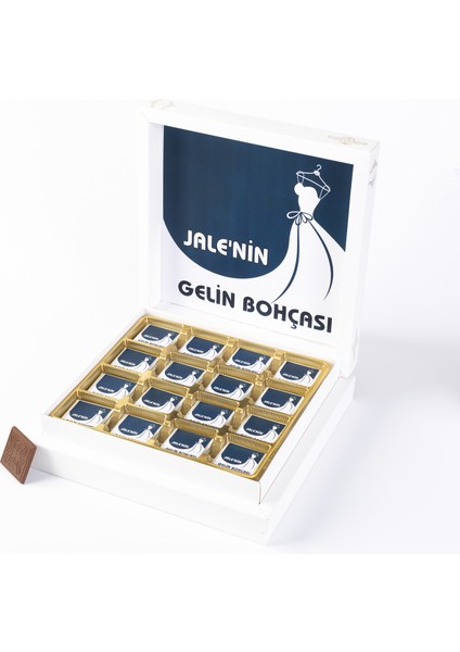 İsme Özel Sargılı Madlen Kına Çikolatası 32'li