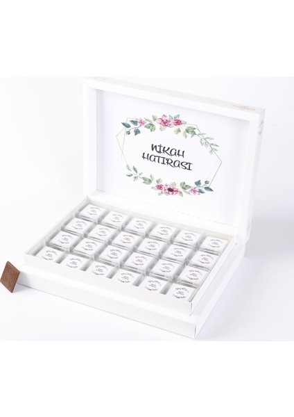 İsme Özel Sargılı Madlen Nikah Çikolatası 72'li