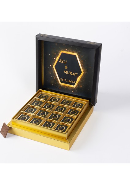 İsme Özel Sargılı Madlen Söz Çikolatası 32'lili