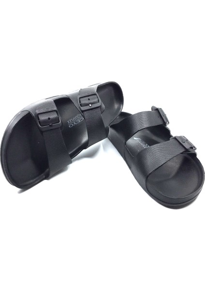 Aquaflex-M Siyah Çifttokalı Hafif Eva Antibakteriyel Terlik