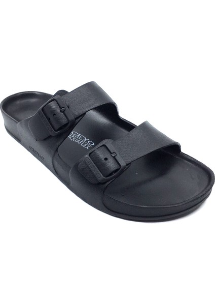 Aquaflex-M Siyah Çifttokalı Hafif Eva Antibakteriyel Terlik modelleri