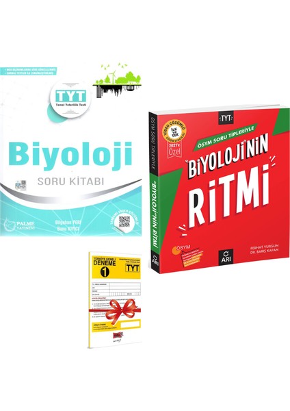 TYT Biyoloji Soru Kitabı ve Arı Yayıncılık TYT Biyolojinin Ritmi - Deneme