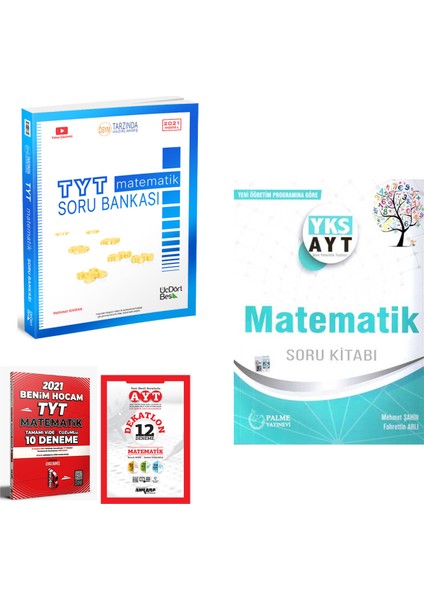 TYT Matematik Soru Bankası Palme AYT Matematik Soru Kitabı + Deneme