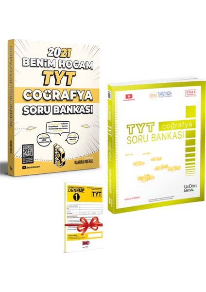 TYT Coğrafya Soru Bankası ve 345 TYT Coğrafya Soru Bankası Seti + Deneme