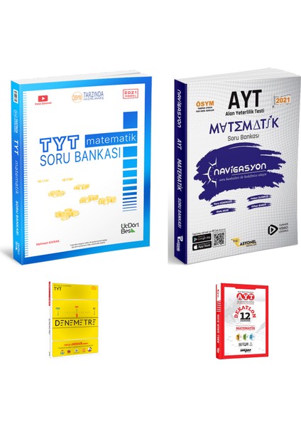 TYT Matematik ve Rasyonel AYT Matematik Navigasyon Soru Bankası + Deneme