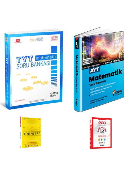 TYT Matematik ve Aydın AYT Matematik Soru Bankası + Deneme