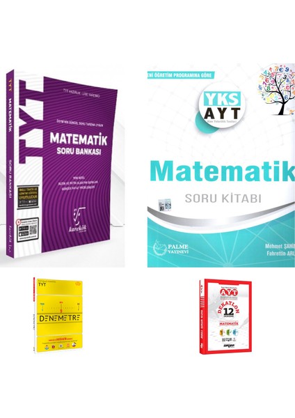 Karekök Yayıncılık TYT Matematik ve Palme AYT Matematik Soru Kitabı + Deneme