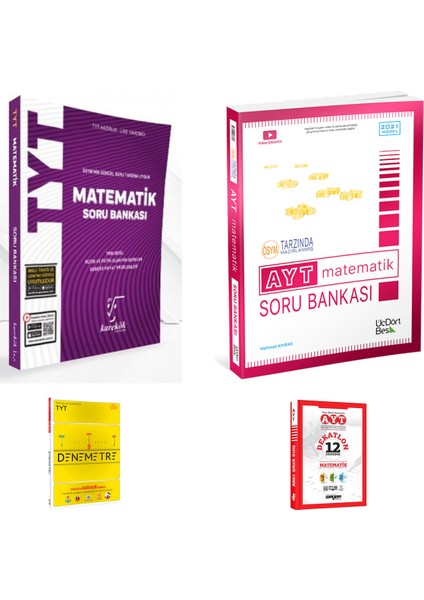 TYT Matematik ve 345 AYT Matematik Soru Bankası + Deneme