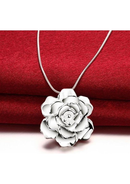 Retro Çiçek Kolye Gümüş Kaplama Charms Yeni Moda Yüksek Kalite Takı