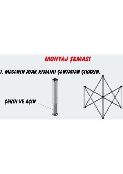 Campout Alüminyum Kamp Masası Küçük