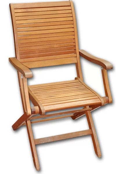 Ahşap Kolçaklı Sandalye, Bahçe Balkon Sandalyesi