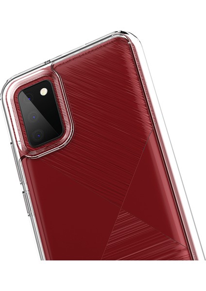 Samsung Galaxy A02S Kılıf Coss Şeffaf Sert Kapak Renksiz
