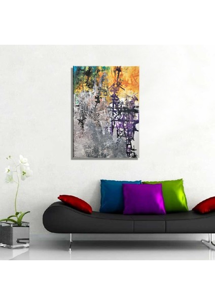 Şehrin Sesi Soyut Yağlı Boya Reprodüksiyon Kanvas Tablo TBL1581 (35X50 Cm) fiyatları