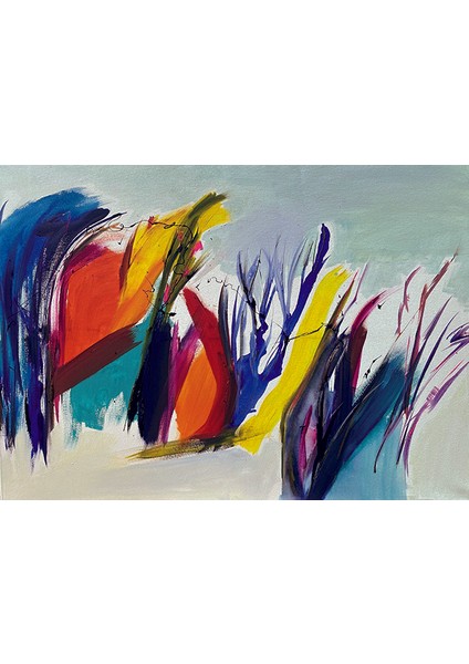 Doğanın Neşesi Soyut Yağlı Boya Reprodüksiyon Kanvas Tablo TBL1589 (35X50 Cm) modelleri