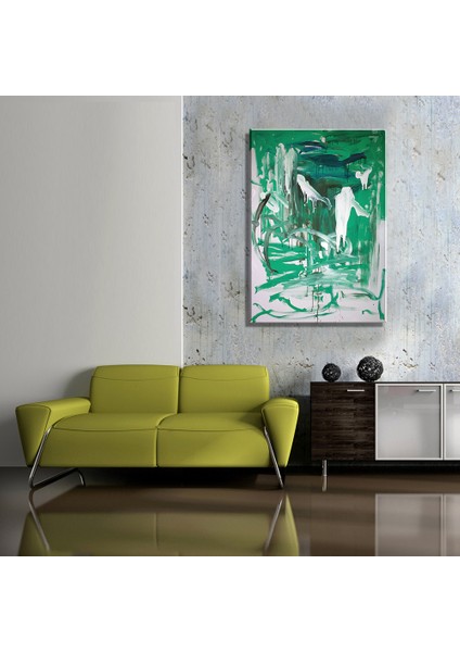 Silüetler Soyut Yağlı Boya Reprodüksiyon Kanvas Tablo TBL1648 (70X100 Cm)