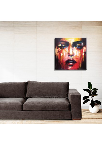 Emilim Modern Sanat Kadın Portre Yağlı Boya Reprodüksiyon Kanvas Tablo TBL1649 (40X40 Cm) fiyatları