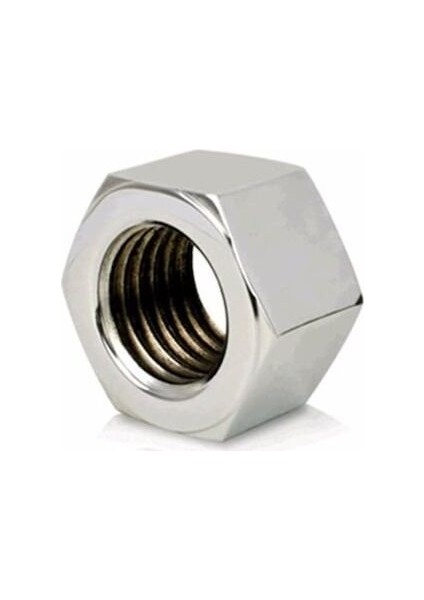 M6 Çelik Somun Beyaz 50 Adet