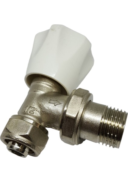 Köşe Radyatör Vanası Ağır Tip Pex 1/2"