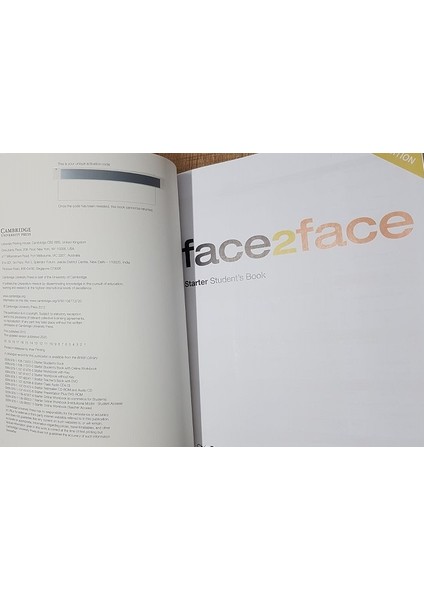 Face 2 Face Starter Student's Book With Online Workbook