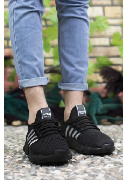Siyah Siyah Kadın-Erkek Sneaker 0012370