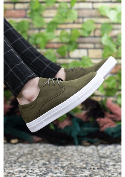 Haki Süet Erkek Sneaker 0012365
