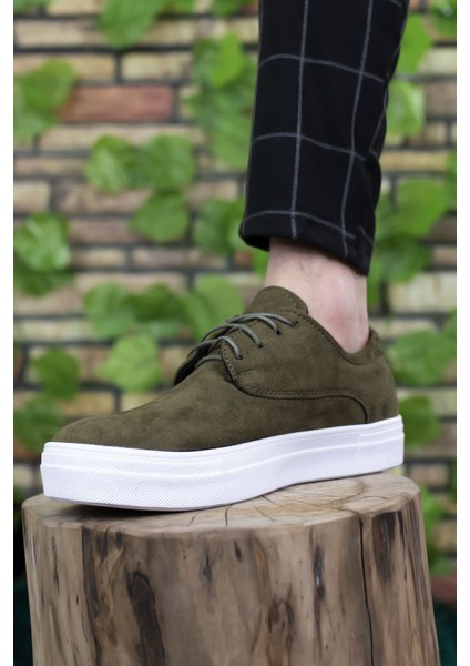 Haki Süet Erkek Sneaker 0012365