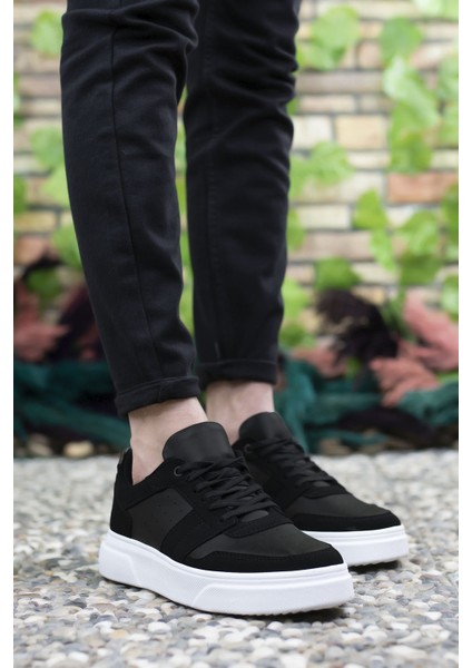 Siyah Beyaz Erkek Sneaker 0012447 modelleri