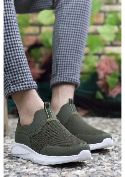 Haki Beyaz Erkek Sneaker 0012102