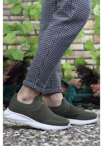 Haki Beyaz Erkek Sneaker 0012102 fiyatları
