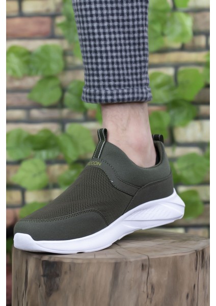 Haki Beyaz Erkek Sneaker 0012102 fırsatları
