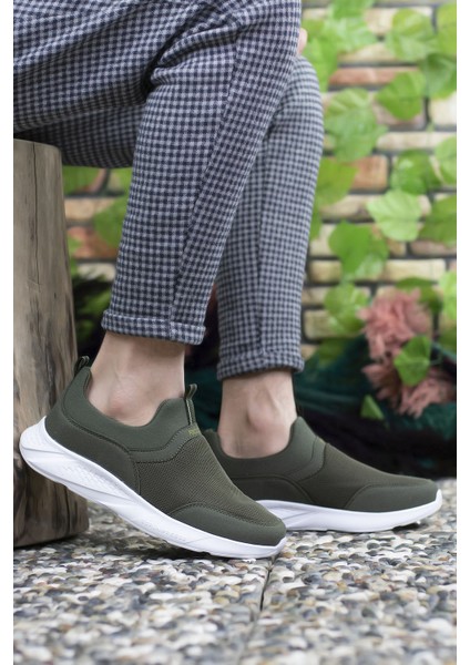 Haki Beyaz Erkek Sneaker 0012102 indirimleri