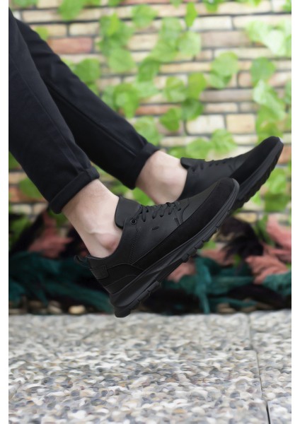 Siyah Siyah Erkek Sneaker 0012420