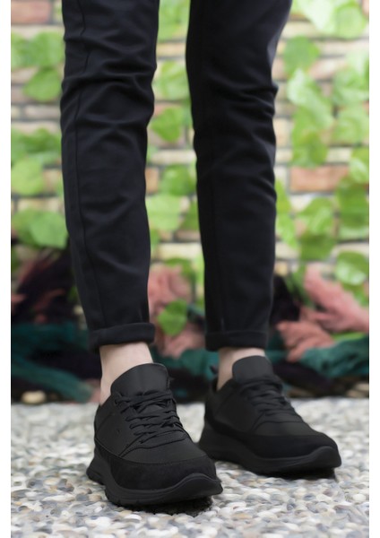 Siyah Siyah Erkek Sneaker 0012420