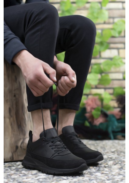 Siyah Siyah Erkek Sneaker 0012420