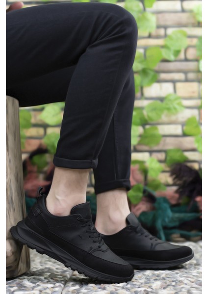 Siyah Siyah Erkek Sneaker 0012420