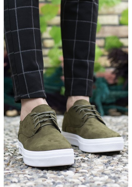 Haki Süet Erkek Sneaker 0012365 fiyatları