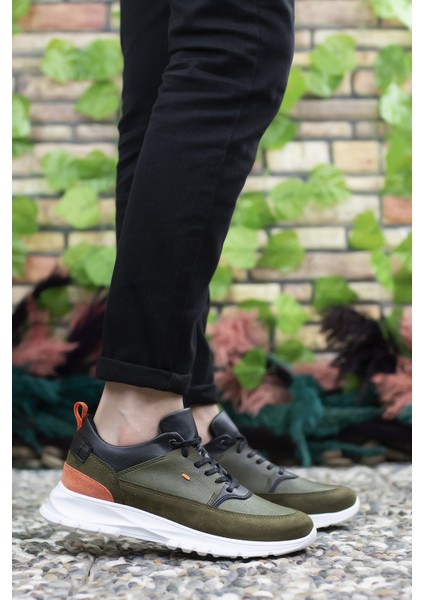 Haki Turuncu Erkek Sneaker 0012420