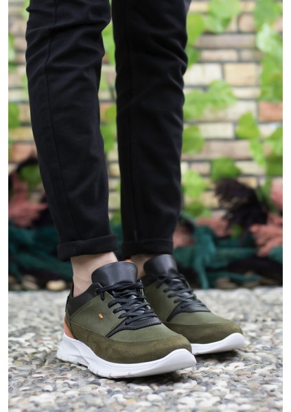 Haki Turuncu Erkek Sneaker 0012420