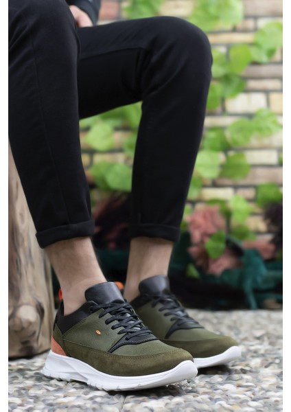 Haki Turuncu Erkek Sneaker 0012420