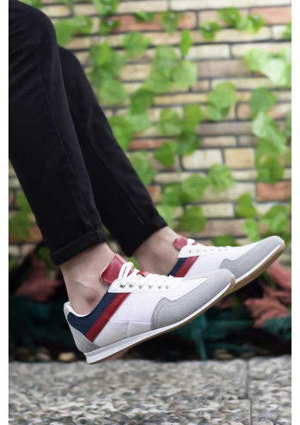 Buz Lacivert Kırmızı Erkek Sneaker 0012828