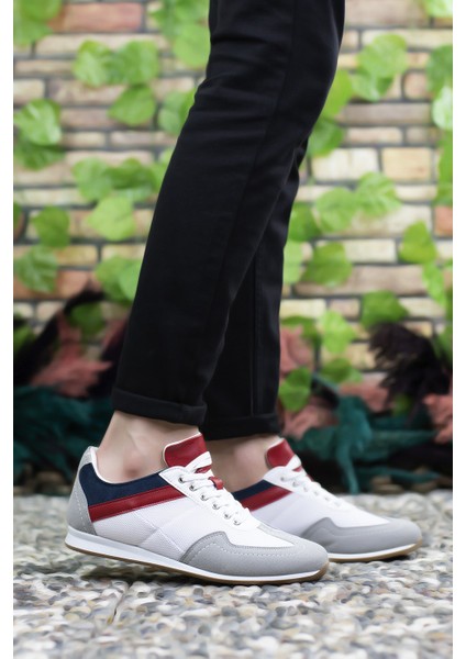 Buz Lacivert Kırmızı Erkek Sneaker 0012828