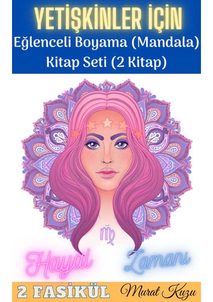 Enine Boyuna Eğitim Yetişkinler Için Boyama Kitap Seti (2 Fasikül Kitap)