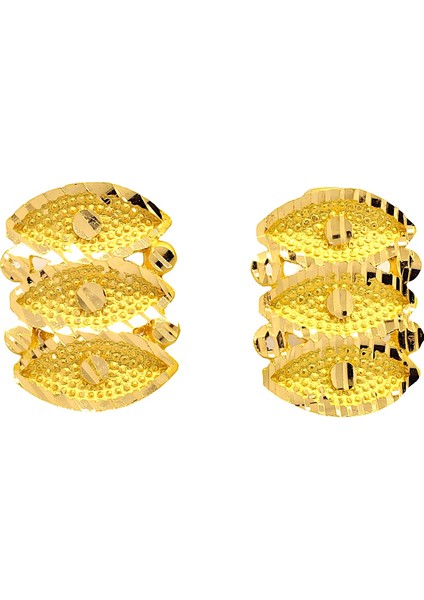 22 Ayar Altın Taşsız Küpe OA-K2KÜP0467025702