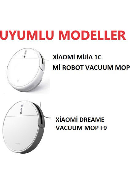 Robot Yedek Xiaomi Dreame Vacuum Mop F9 Robot Süpürge Uyumlu 2 Adet Yan Fırça