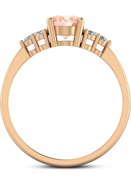 Pırlanta Morganite Oval Pırlanta Yüzük fırsatları
