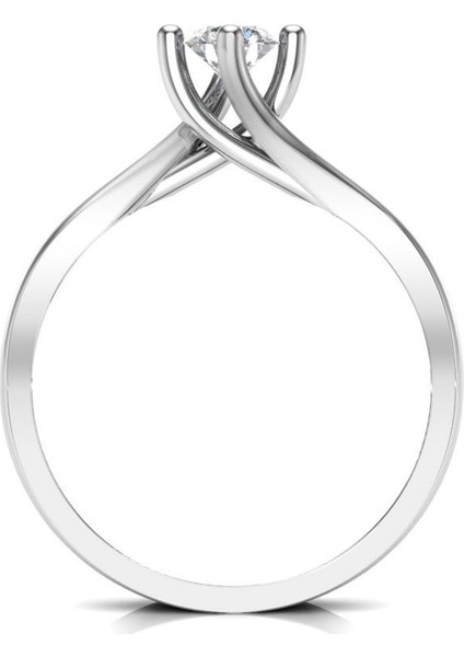 0.40 Karat G Renk Uluslararası Sertifikalı Pırlanta Tektaş Yüzük fırsatları