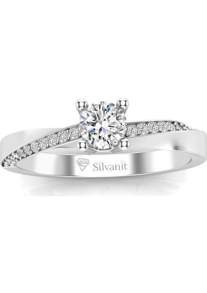 0,40 Karat F Renk Uluslararası Sertifikalı Pırlanta Tektaş Yüzük modelleri